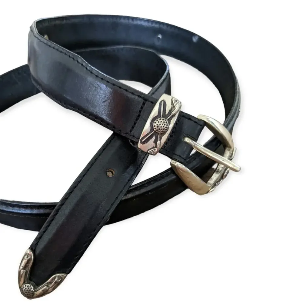 Onyx by Brighton Men's Leather Golf Belt Size 40